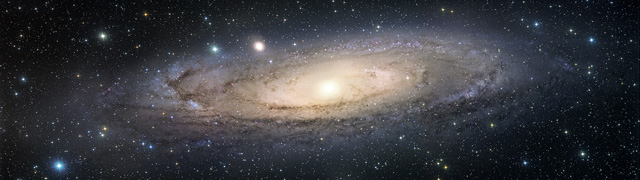 Galaxie M31 - mosaque de trois champs ralise au Newton de 300mm Axis instruments