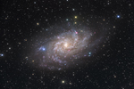 Galaxie du triangle - M33 - en LRVB