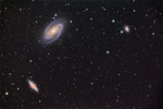 Champ des galaxies M81, M82 et NGC3077