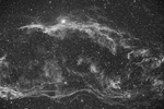 Dentelles du Cygne - NGC6960 - et partie sud du triangle de Pickering en Halpha